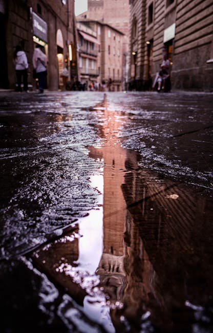 Borgo Stretto medieval street evening