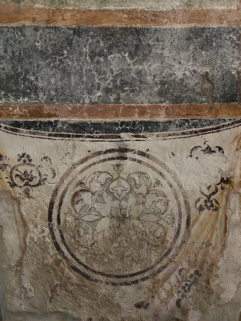 Camposanto fresco restoration closeup