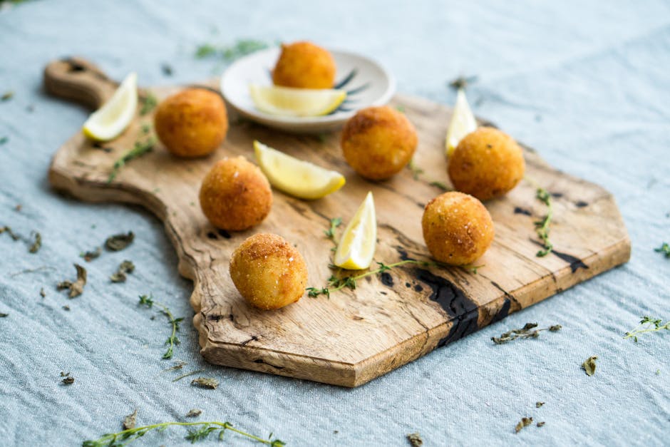 Italian fried street food arancini closeup