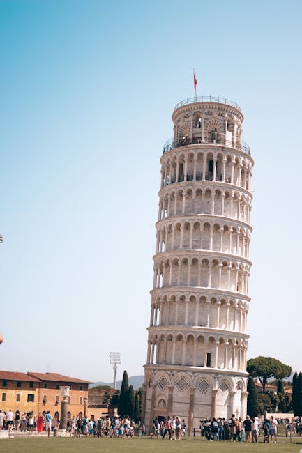 Piazza dei Miracoli aerial view